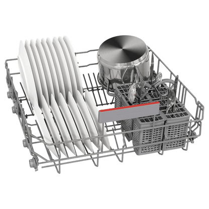 BOSCH Series 6 14 Place Settings Free Standing Dishwasher with Glass Protection Technology (No Pre-rinse Required, Silver)