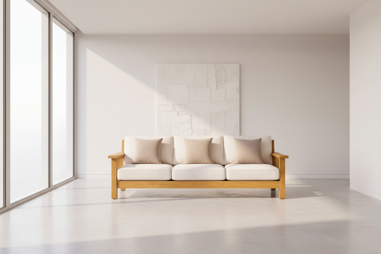 URBAN 3+1+1  Seater TEAK Wood Sofa