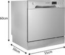 FABER FFSD 6PR 8S ACE INOX Free Standing 8 Place Settings Intensive Kadhai Cleaning| No Pre-rinse Required Dishwasher