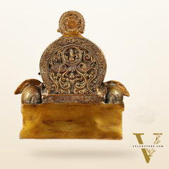 Fine Brass Handcrafted Lord Ganesha Statue - Black 10"