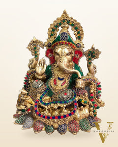 Fine Quality Brass Ganesha statue - 16 inches