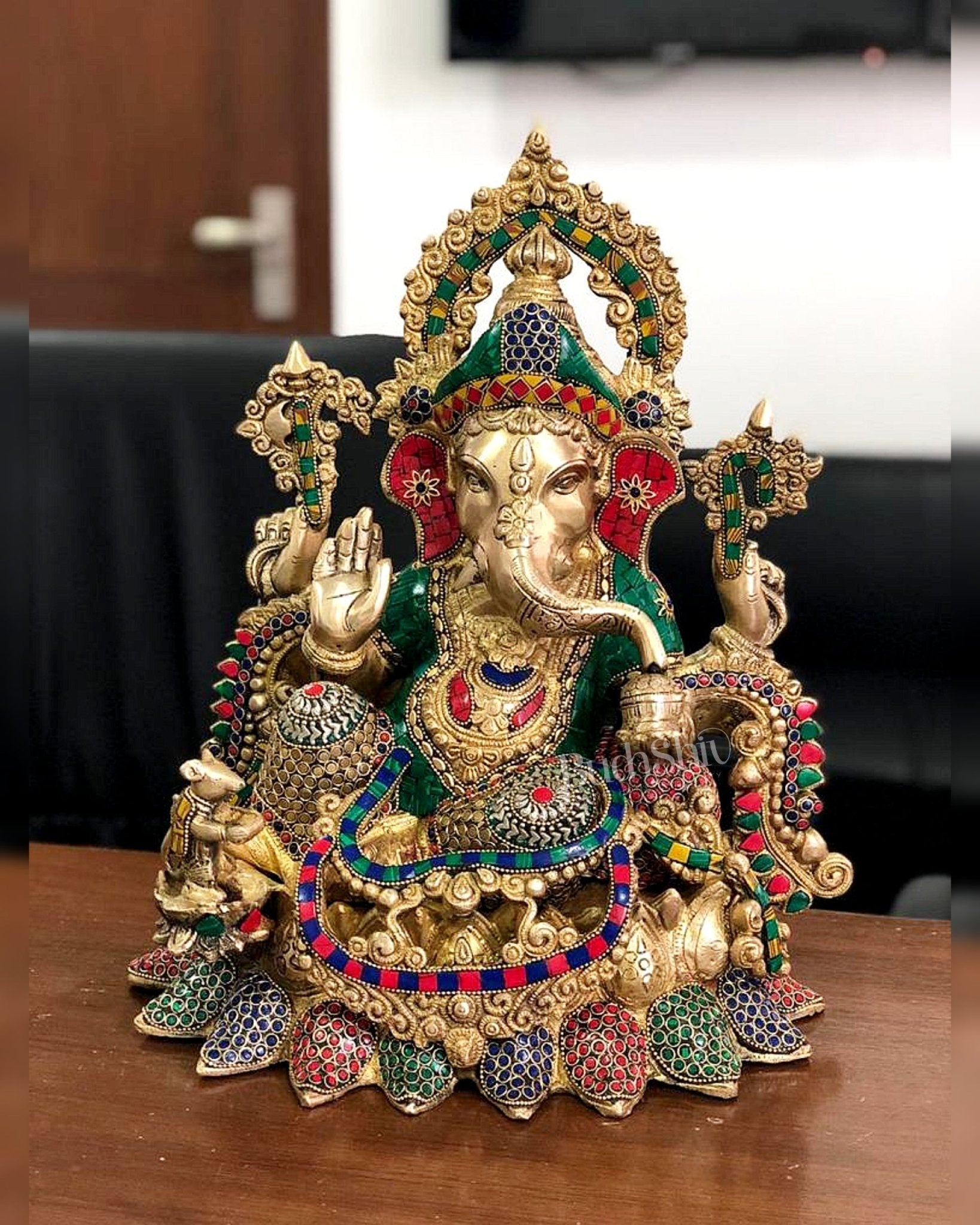 Fine Quality Brass Ganesha statue - 16 inches