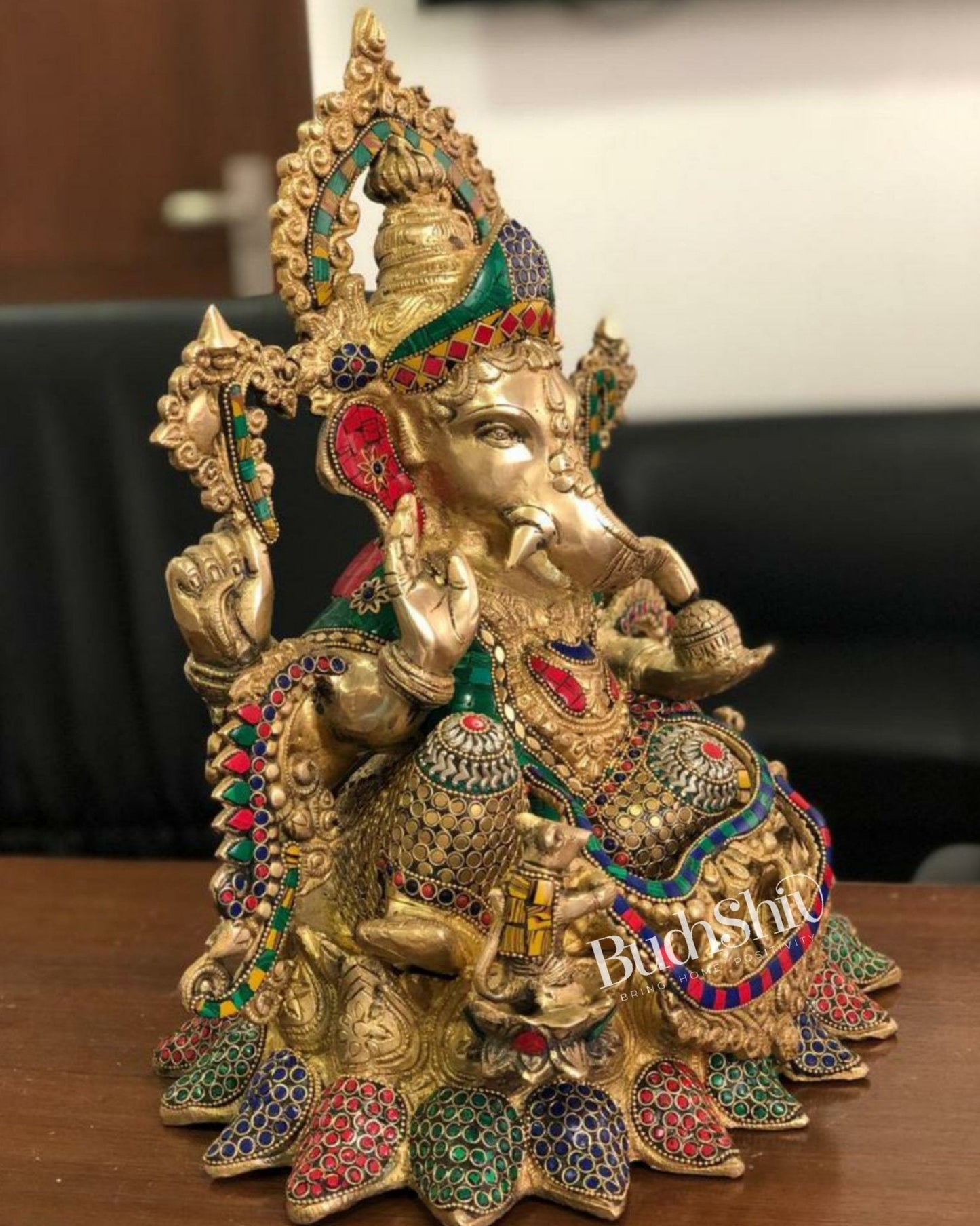 Fine Quality Brass Ganesha statue - 16 inches
