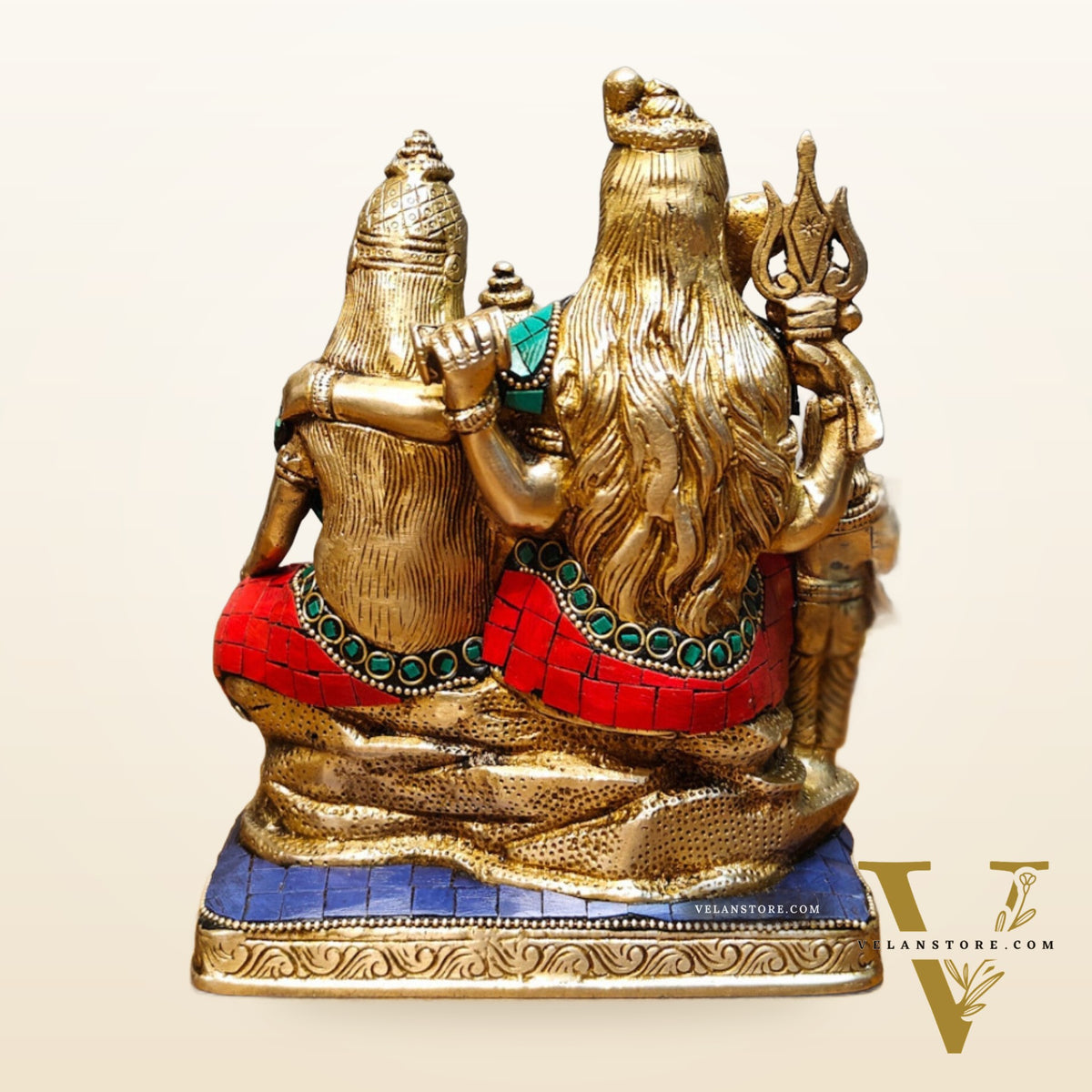 Fine Quality Brass Shiv Parivaar | 8" Height