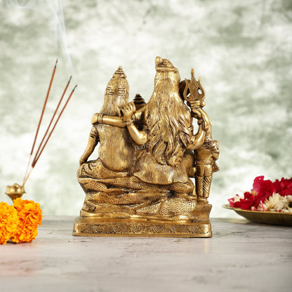 Fine Quality Brass Shiv Parivaar | 8" Height