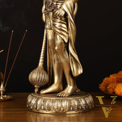 Finely Crafted Brass Lord Hanuman Statue - 24" Height