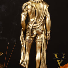 Finely Crafted Brass Lord Hanuman Statue - 24" Height