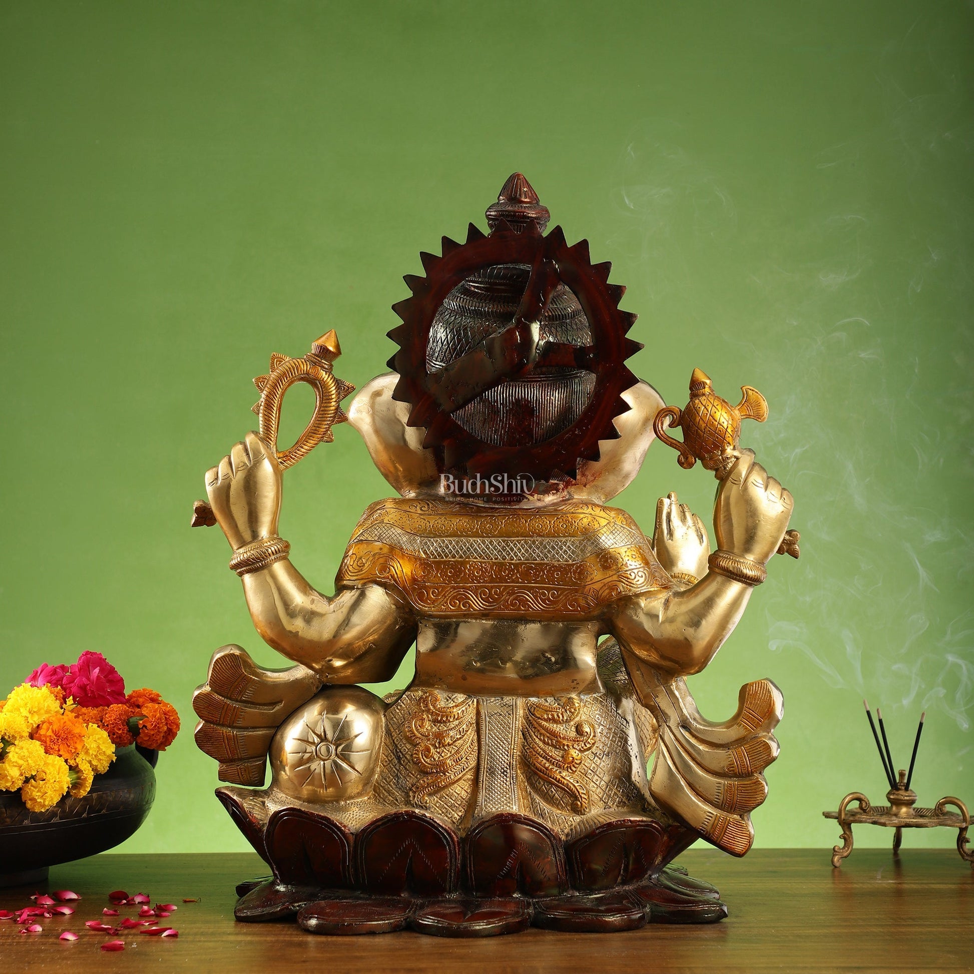Lord Ganesha Brass Statue - 21 inch