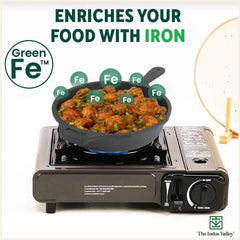 CASTrong Cast Iron Cookware Set: Tawa+Kadai+Frypan+Free Flip,Kitchen set for Home, Pre-seasoned,100% Pure,Induction