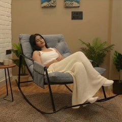 GlideSerenity Sleeping Rocking Chair | Smooth Motion Comfortable chair for Relaxation & Restful Sleep