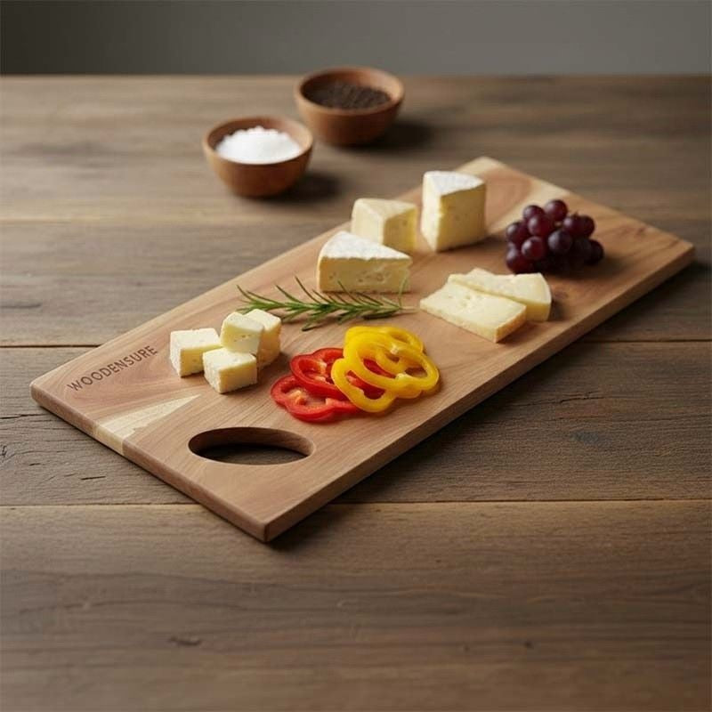 Fluke Acacia Solid Wood Serving & Chopping Board