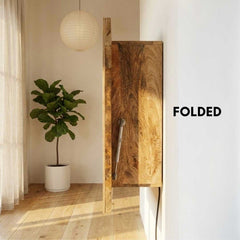 Solid Wood Wall Mounted Fold Drop Down Desk/Table for Home & Office