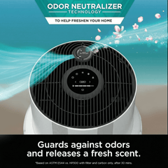 Shark HP300 Air Purifier for Home |1400 sq.ft Coverage | 5 Year NeverChange True HEPA 14 Filter | Captures 99.98% Dust, Smoke & Allergens