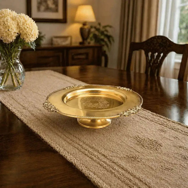 Brass Traditional Dessert Display / Cake Stand (11.5 Inch)