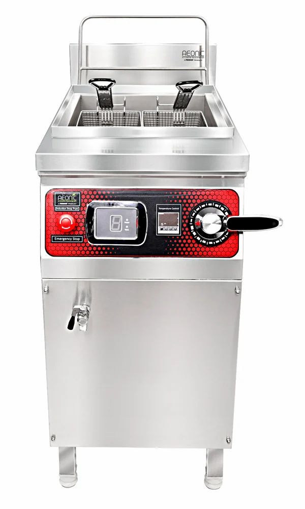 Aeonic Commercial Induction Fryer – 25 L, 12 kW