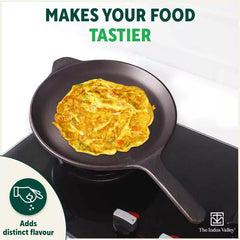 Super Smooth Cast Iron Shallow Fry Pan,Pre-seasoned, Nonstick, 100% Pure, Toxin-free, Induction, 24.6 cm, 1.6kg