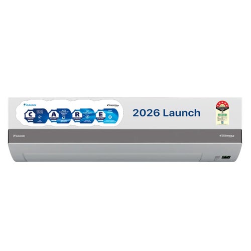 Daikin 1.5 Ton 5 Star Inverter Split AC | Copper Condenser | Dew Clean Technology | Coanda Airflow | Triple Display | Power Chill Operation (FTKM50XV16, 2026 Model)