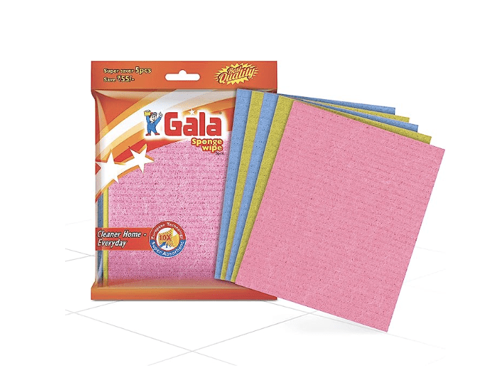 Gala Sponge Wipe for Kitchen 5 Pcs Pack (Multipurpose) (148995)