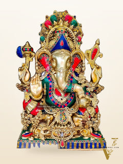 Ganapati Brass Idol 20 inch