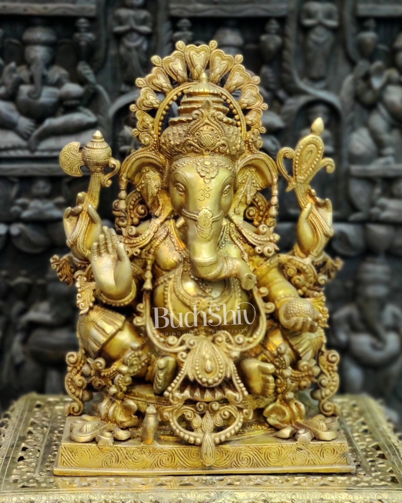 Brass Dagduseth Lord Ganesha statue 21 inch