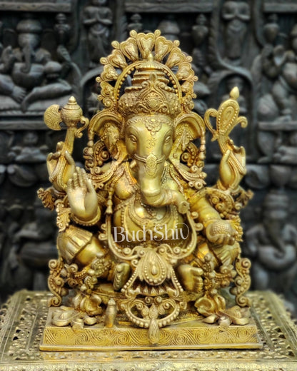Brass Dagduseth Lord Ganesha statue 21 inch