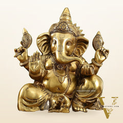 Ganapati Brass statue 13" Height