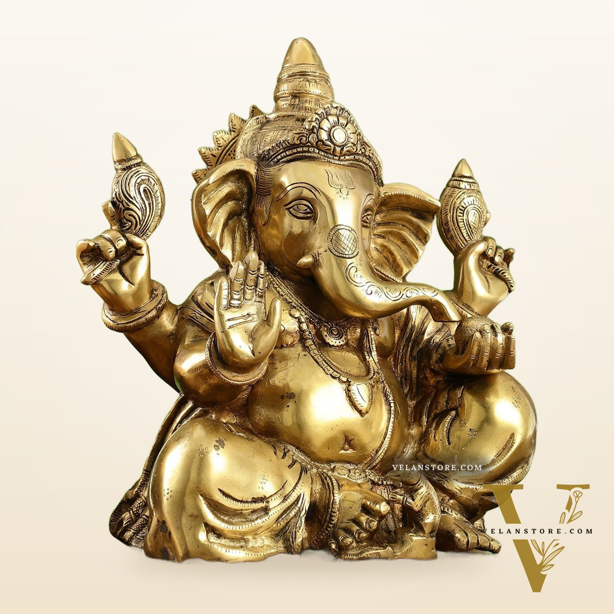 Ganapati Brass statue 13" Height