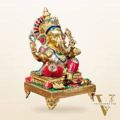 Ganapati Brass Statue 20"