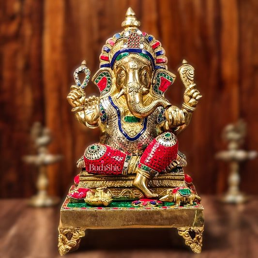 Ganapati Brass Statue 20"
