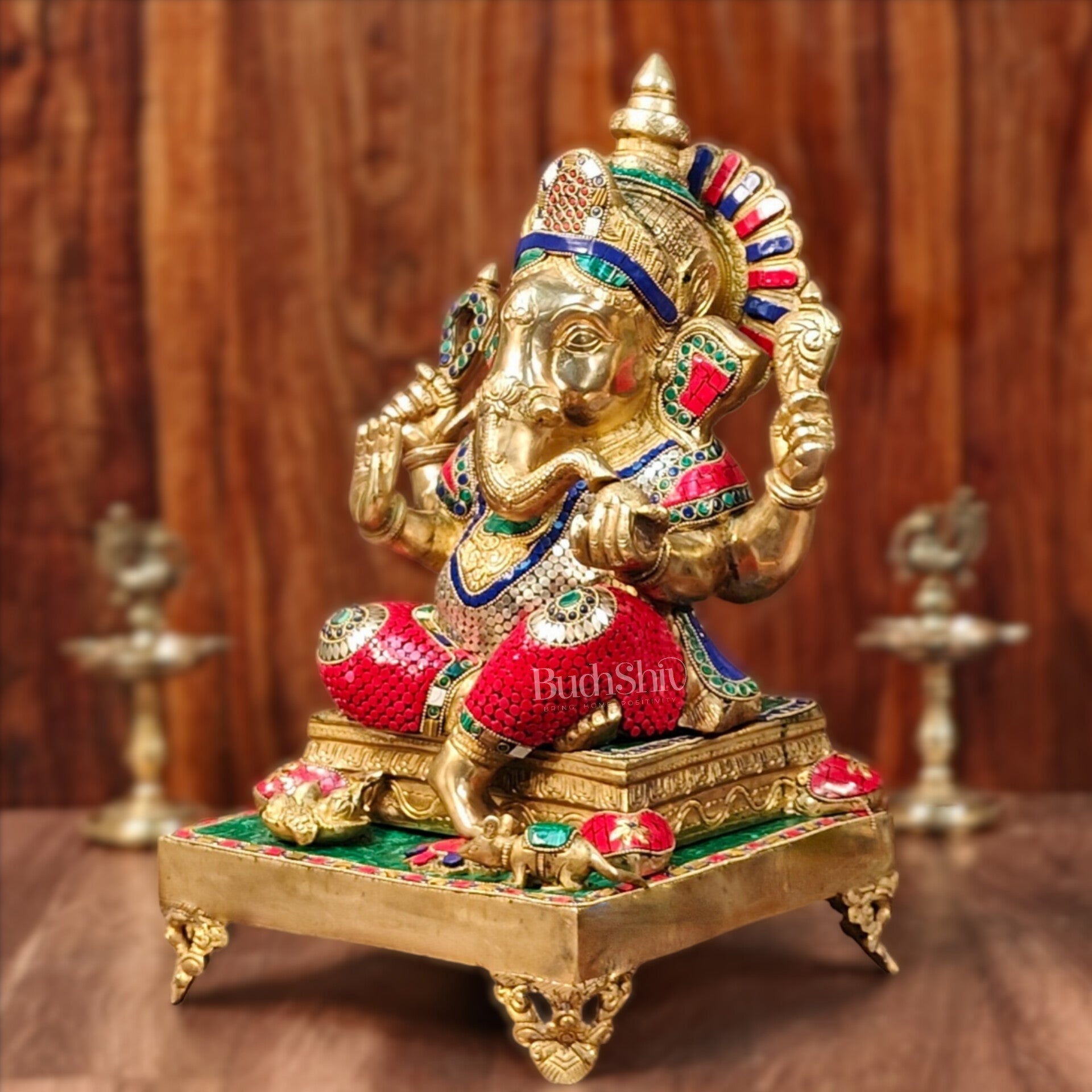 Ganapati Brass Statue 20"