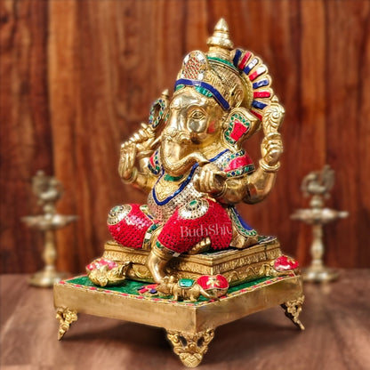 Ganapati Brass Statue 20"