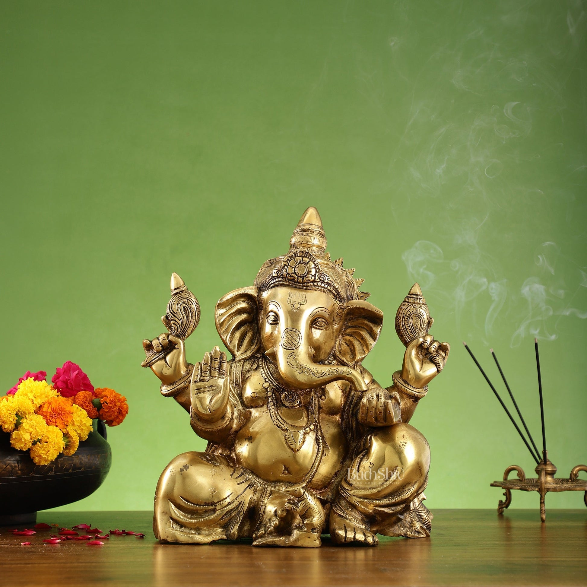 Ganapati Brass statue 13" Height