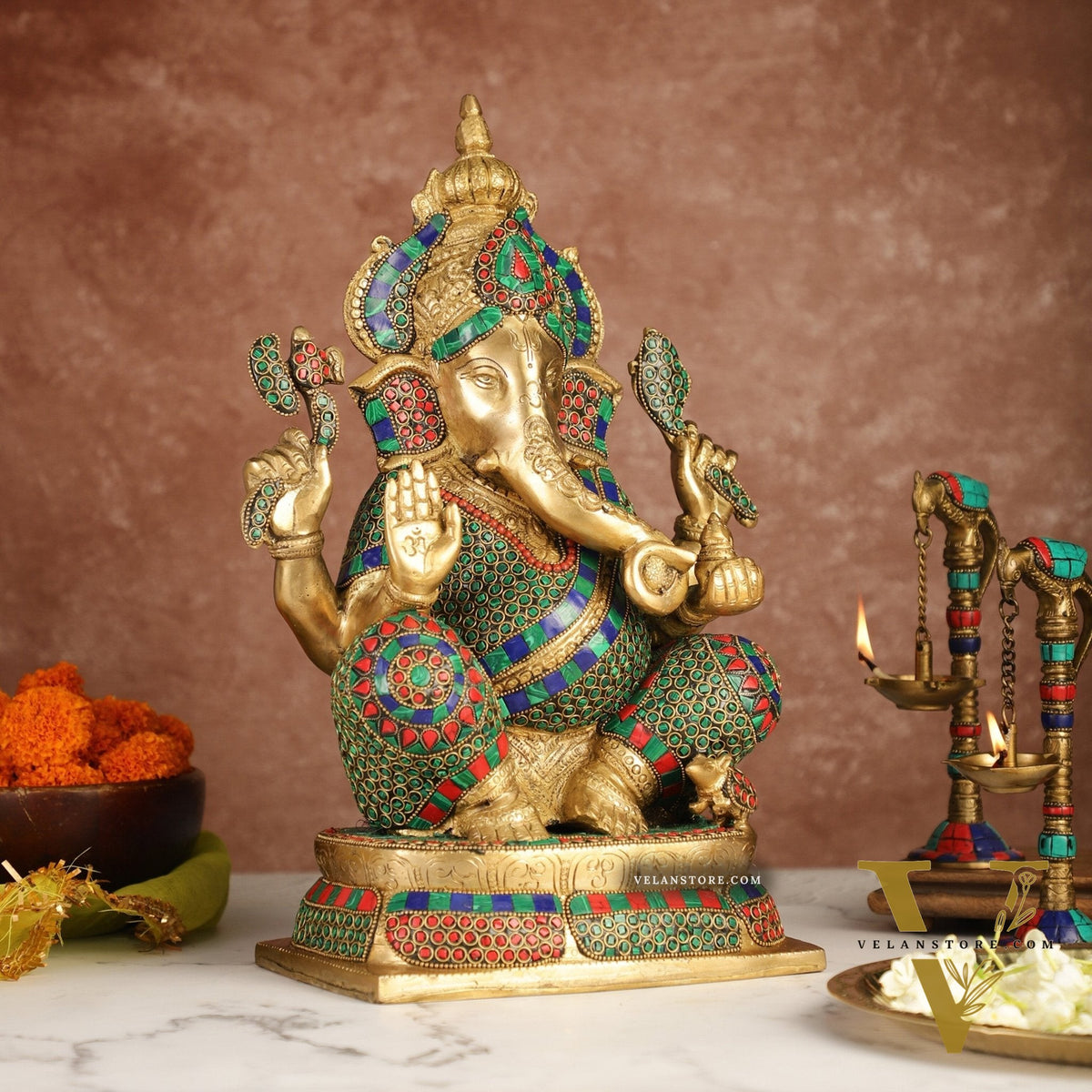 Ganesh Brass idol 16 inch