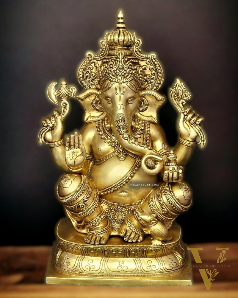 Ganesh Brass idol 16 inch