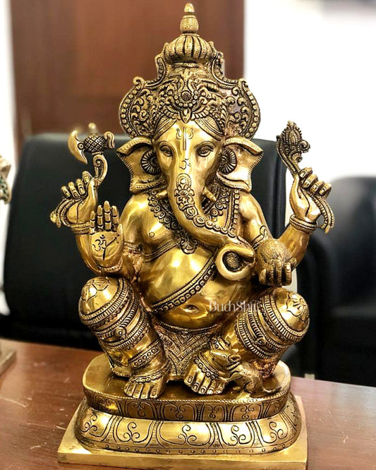 Ganesh Brass idol 16 inch