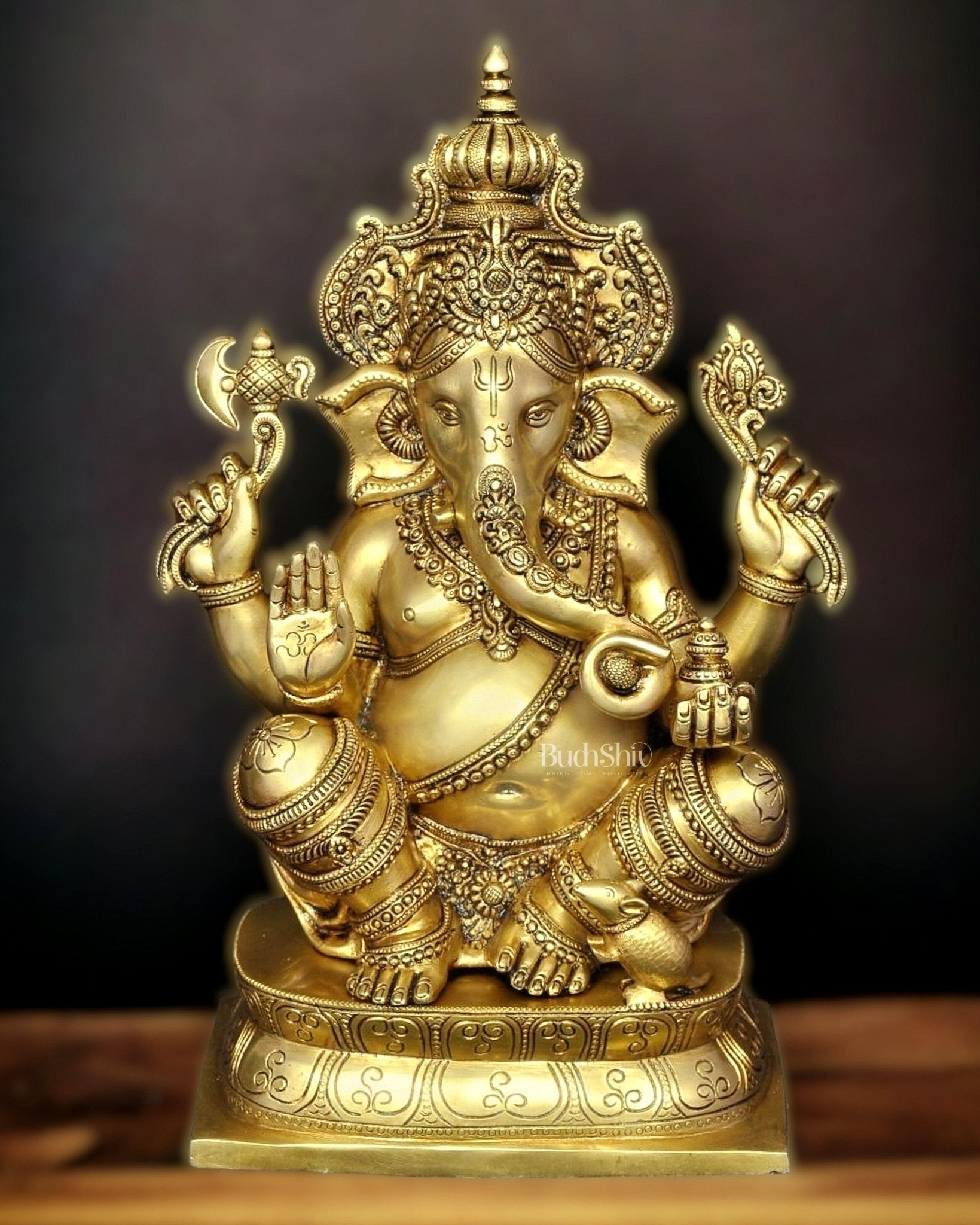 Ganesh Brass idol 16 inch