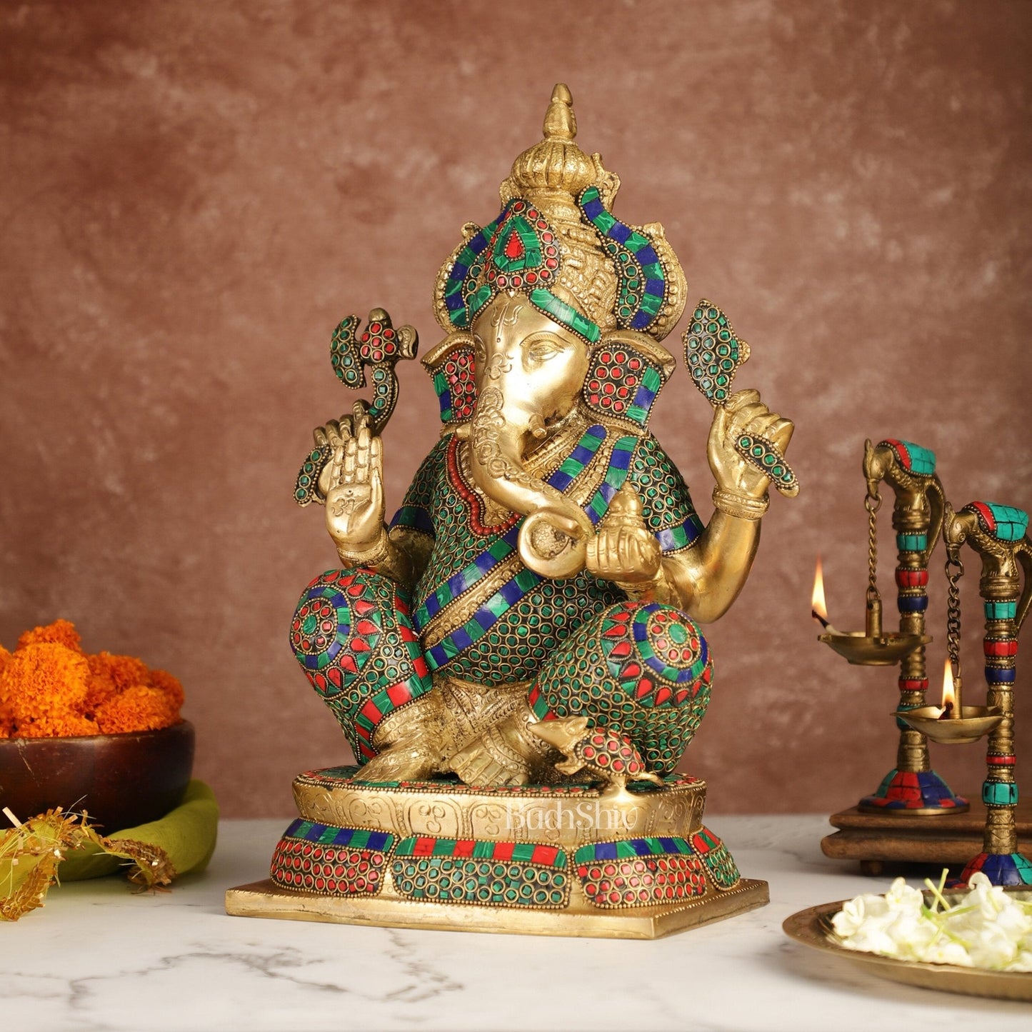 Ganesh Brass idol 16 inch