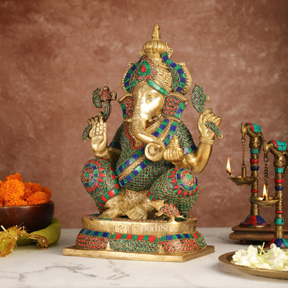 Ganesh Brass idol 16 inch