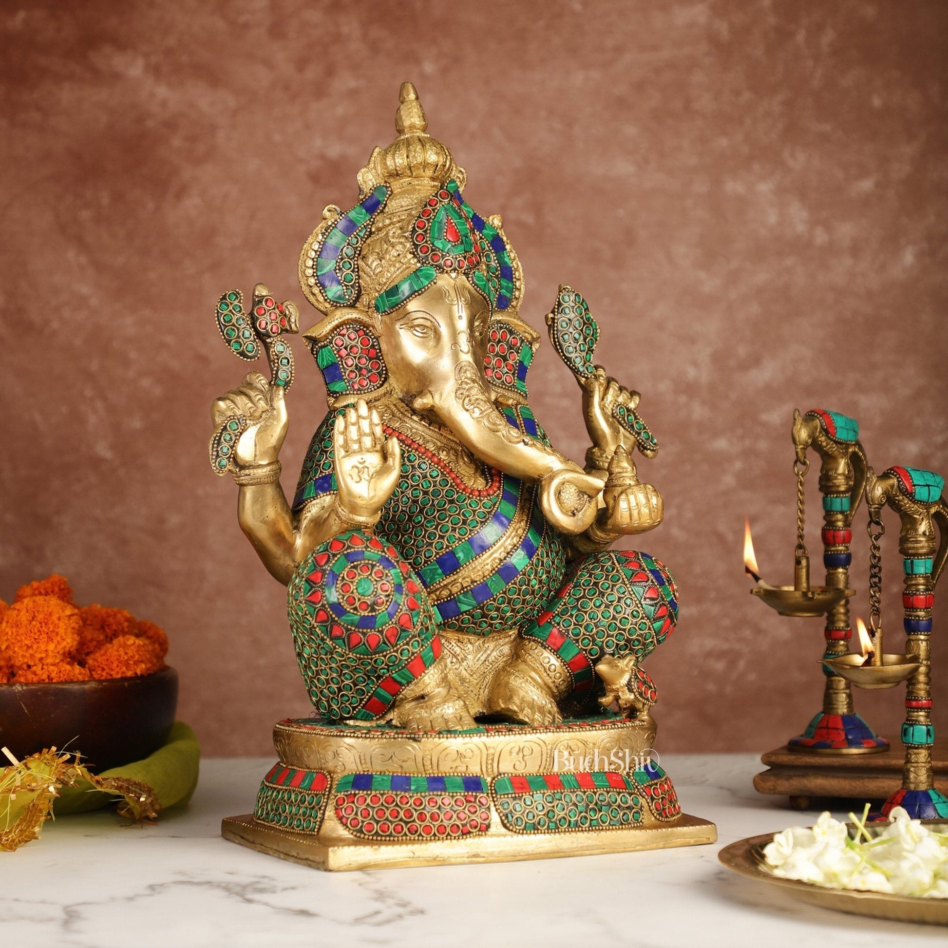Ganesh Brass idol 16 inch