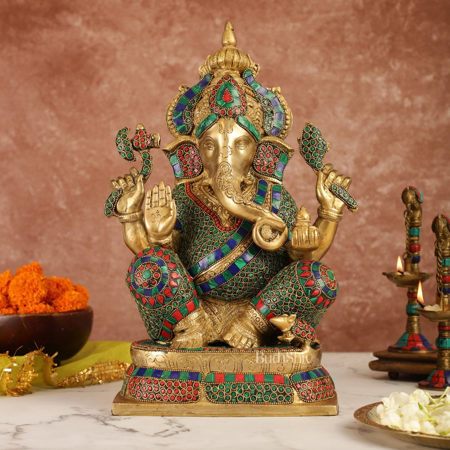 Ganesh Brass idol 16 inch