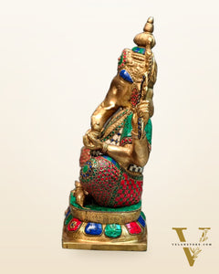 Ganesh Brass statue 16 inch multicolour