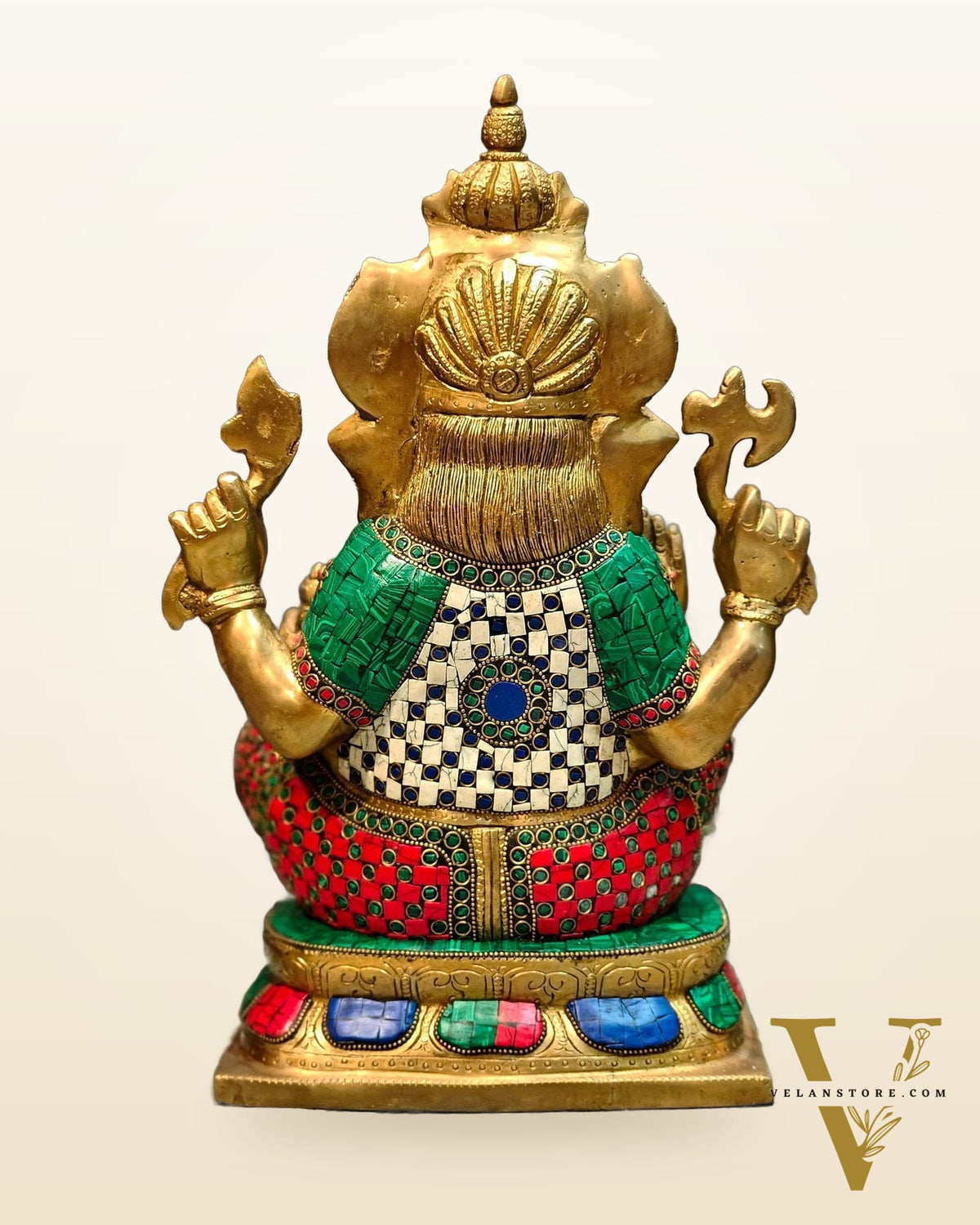 Ganesh Brass statue 16 inch multicolour