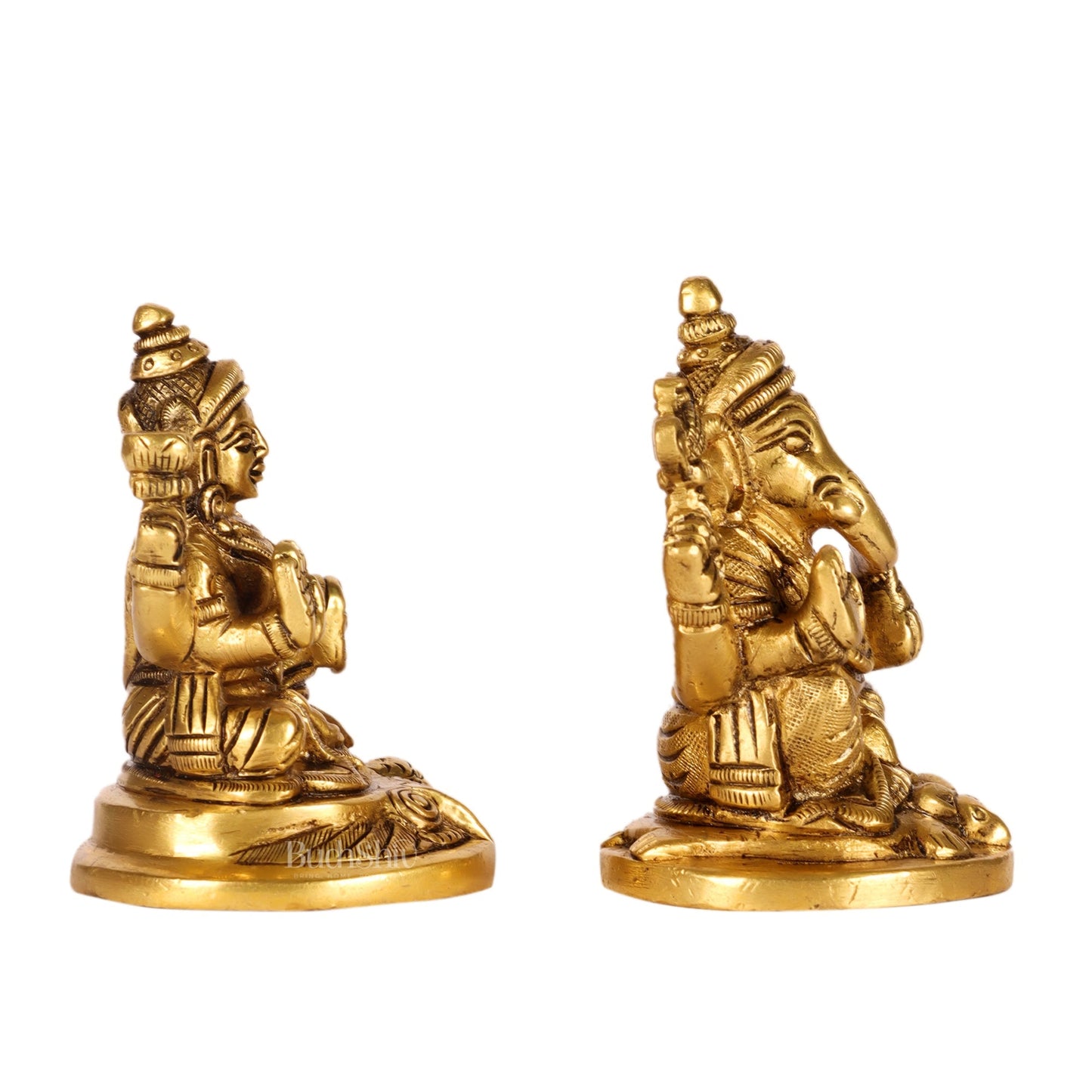 Ganesh lakshmi superfine brass idols 3"
