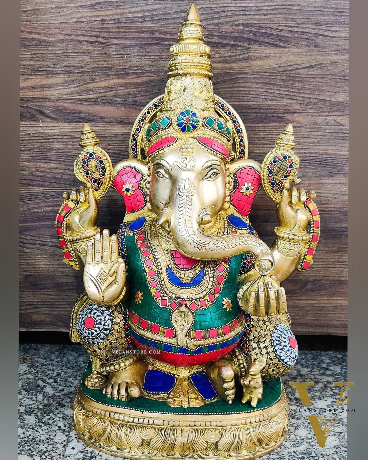 Ganesha brass idol 20 inch