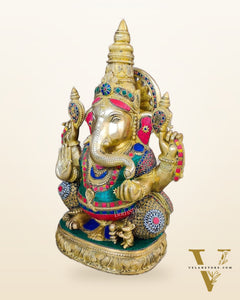 Ganesha brass idol 20 inch