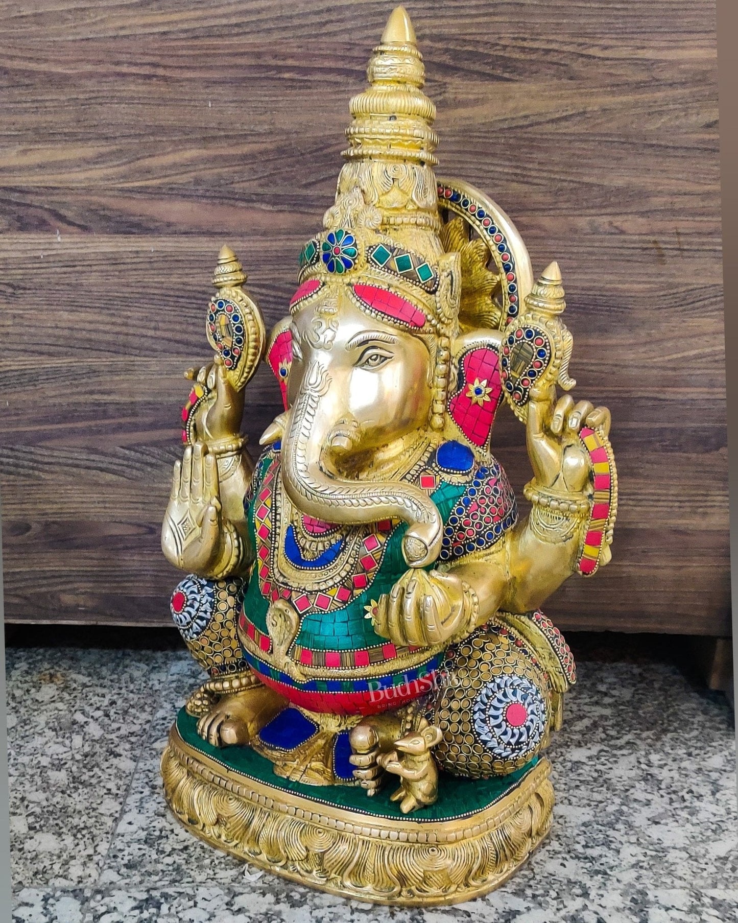 Ganesha brass idol 20 inch