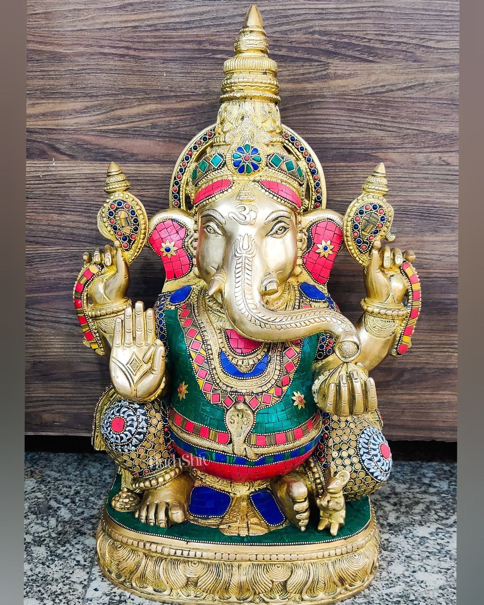 Ganesha brass idol 20 inch