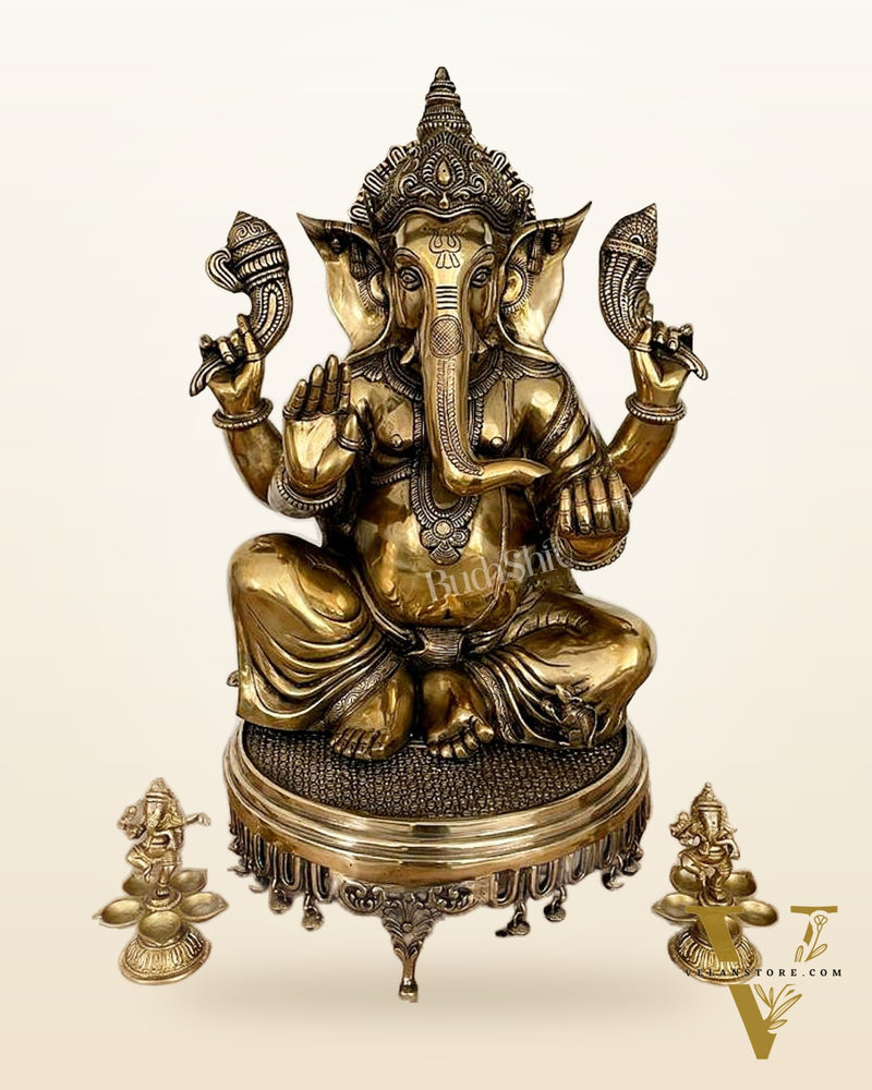Ganesha Brass Idol 20 inches