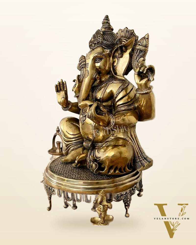 Ganesha Brass Idol 20 inches