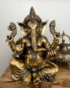 Ganesha Brass Idol 20 inches